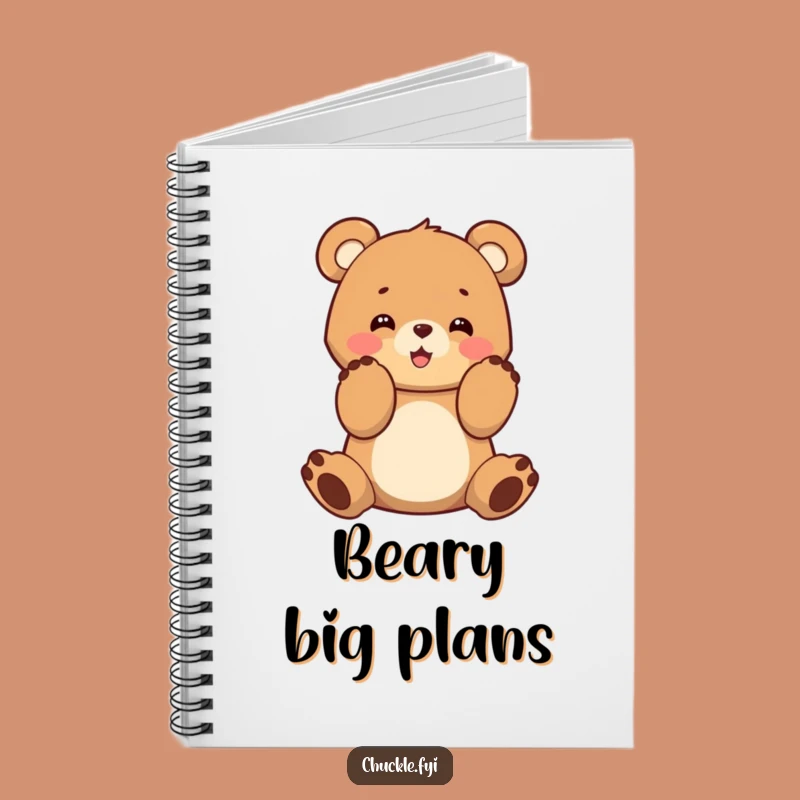 Funny Bear Cub Clapping Notebook: Capture Ideas with Cheerful Energy