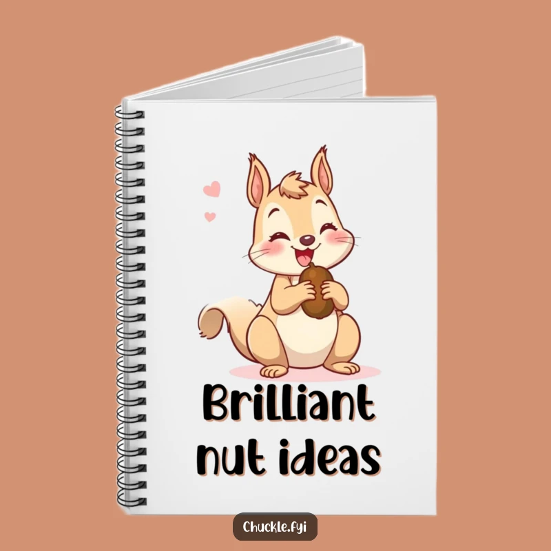 Funny Squirrel Nutty Notebook - Mischievous Chatter Journal Gift