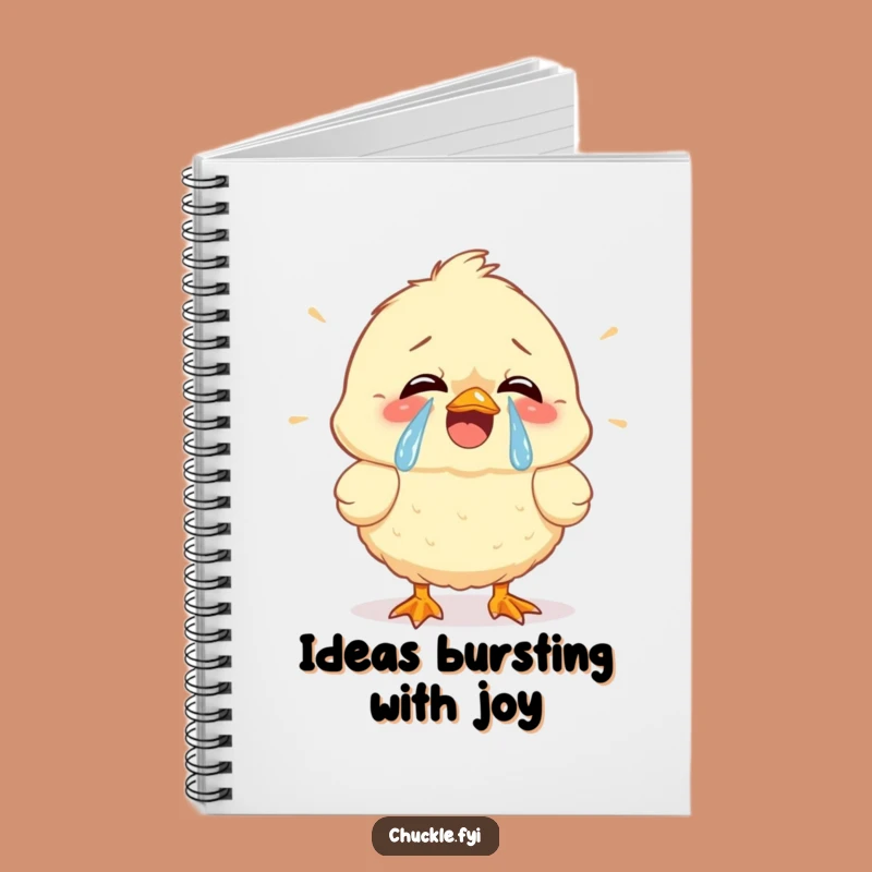 Funny Chick Laughing Notebook - Hilarious Tears of Joy Journal Gift