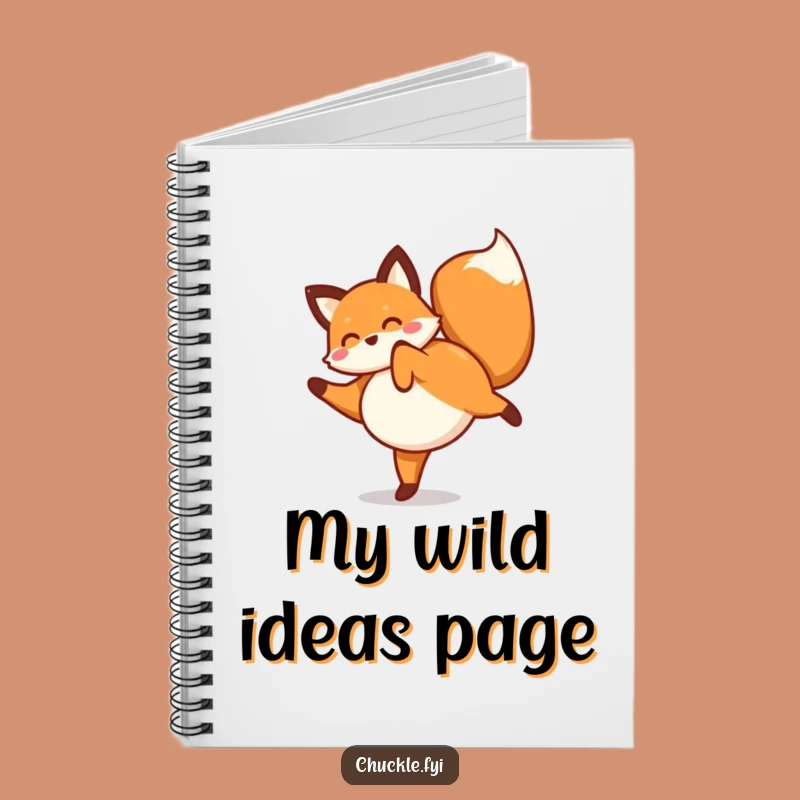 Funny Fox Cartwheel Notebook: Jot Down Ideas with Enthusiastic Flair