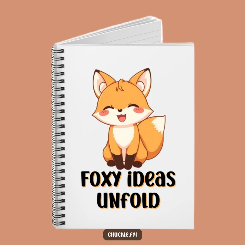 Funny Fox Giggling Notebook: Jot Down Ideas with a Smile