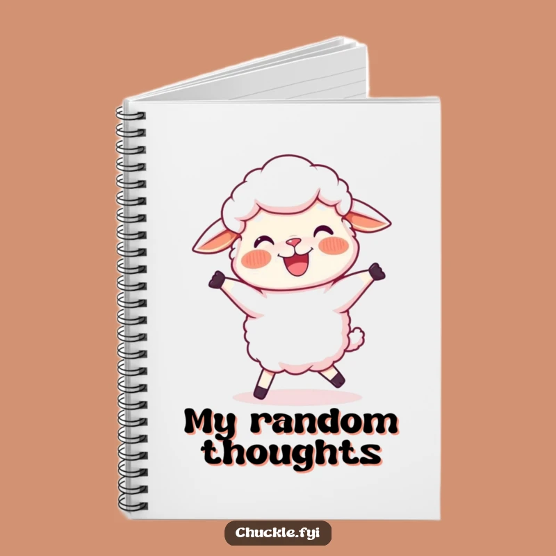 Funny Sheep Dance Notebook: Cartoon Ewe Journal for Joyful Ideas