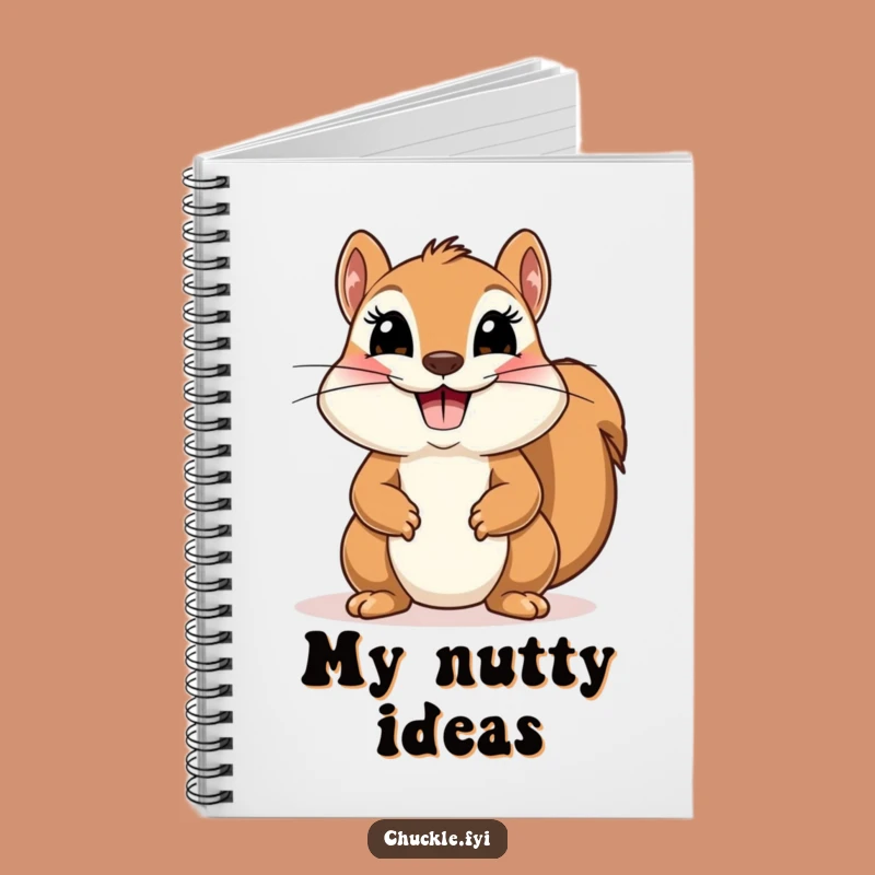 Funny Squirrel Bow Notebook - Jot Down Comical Thoughts & Theatrical Ideas