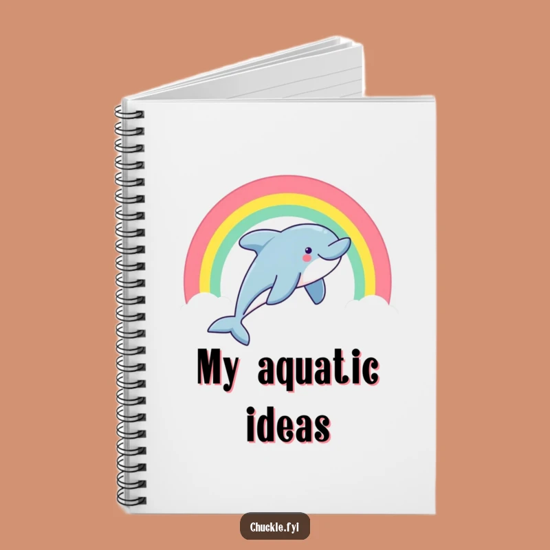 Funny Dolphin Notebook: Joyful Marine Life Journal for Bright Ideas
