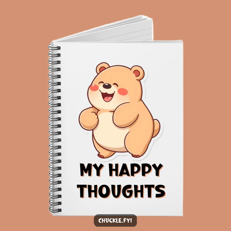 Funny Chubby Bear Notebook: Glee-Filled Rolling Bear Journal, Great Happy Gift