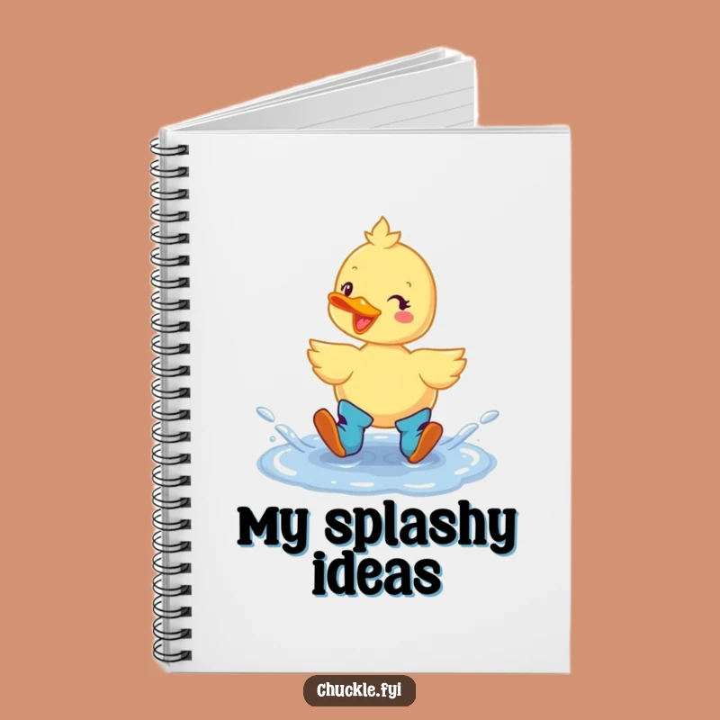 Funny Duck Boots Notebook: Cheerful Ideas Splash, Perfect Funny Gift Journal
