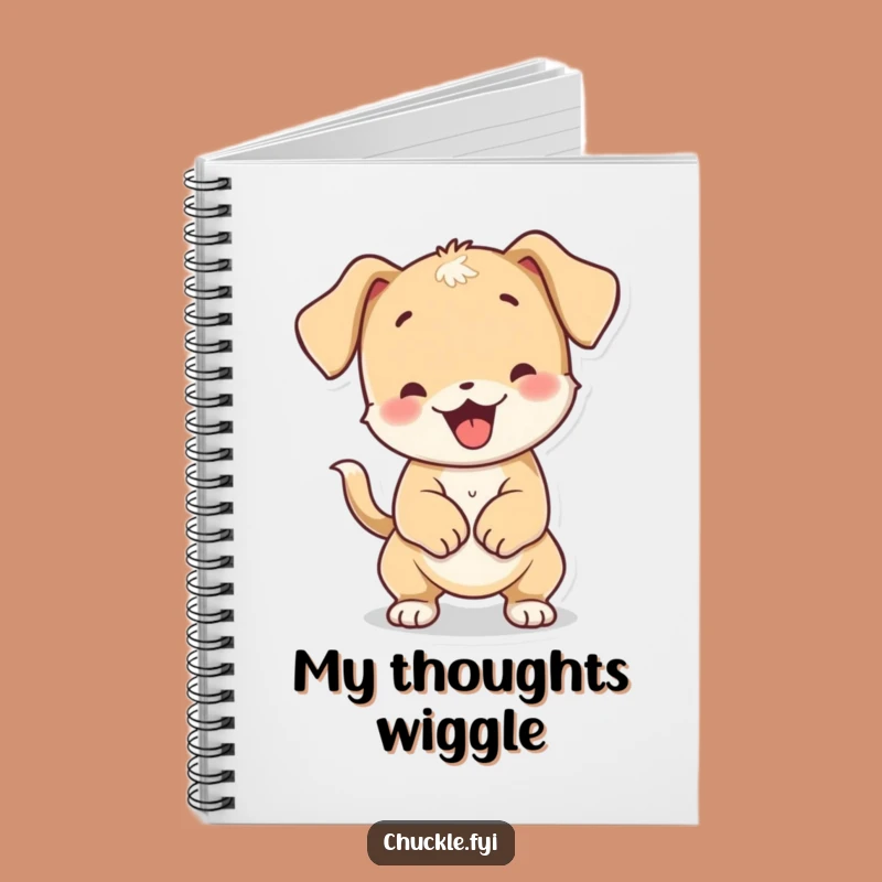 Funny Wiggly Puppy Notebook: Jot Down Ideas with Playful Doggy Flair