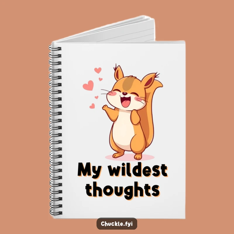 Funny Kawaii Squirrel Notebook, Jot Down Your Energetic Ideas!