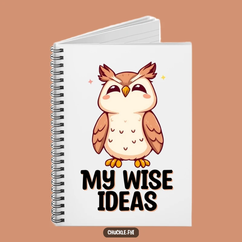 Funny Kawaii Owl Notebook, Jot Down Your Wise and Joyful Thoughts!