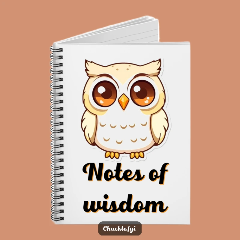 Funny Curious Owl Notebook: Chuckling Owl Journal, Great Wise Funny Gift