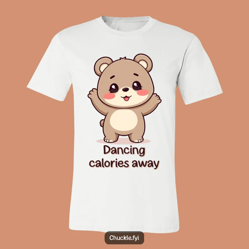 Funny Bear Cub Dance T-Shirt - Sparkling Eyes, Bouncy Cub, Hilarious Gift