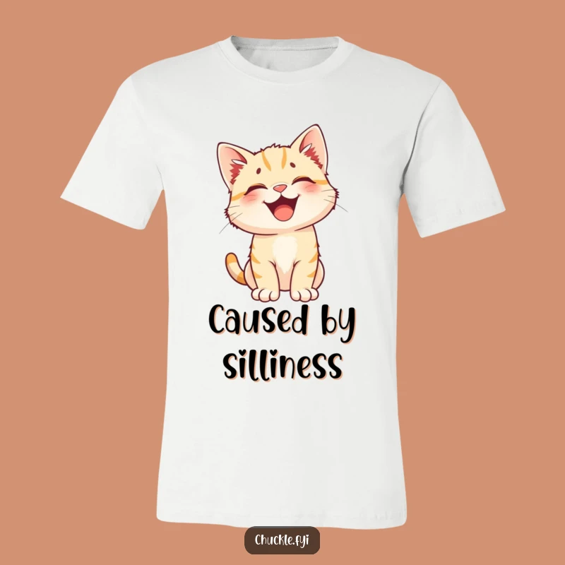 Funny Kitten Laugh T-Shirt - Perked Ears, Happy Cat, Hilarious Gift