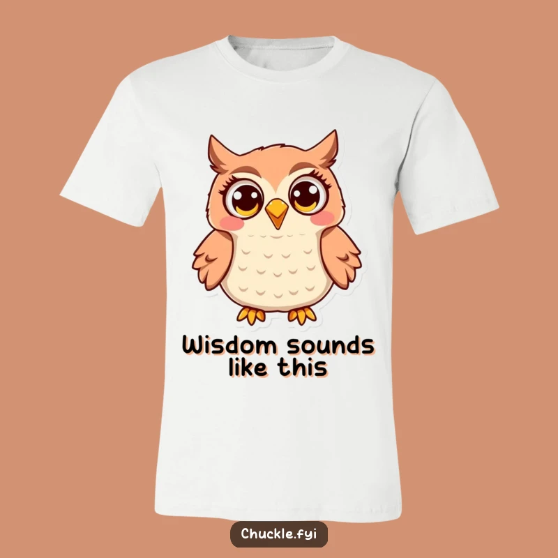 Funny Owl T-Shirt: Jovial Hooting Bird, Wide-Eyed Delight, Tee