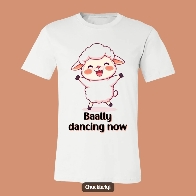Funny Sheep Dance T-Shirt: Silly Cartoon Ewe Tee for Happy Movers