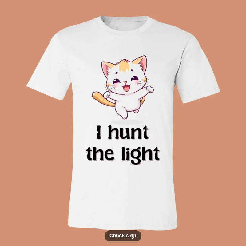 Funny Kitten Light T-Shirt: Playful Cat Joy & Adventure Tee!