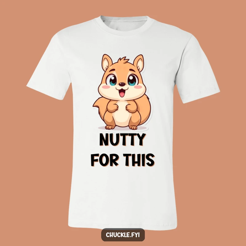 Funny Squirrel T-Shirt - Excited Eyes Tee, Great Gift Idea