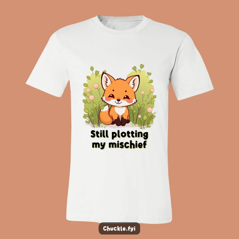 Funny Fox Cub T-Shirt: Cheeky Woodland Animal, Hilarious & Cute Tee