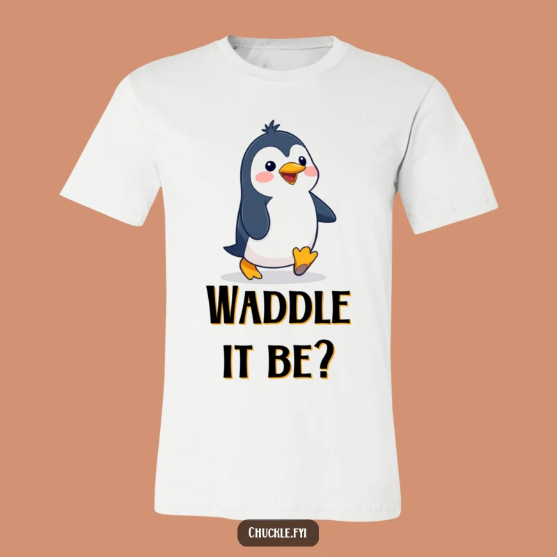 Funny Penguin T-Shirt: Silly Waddling Cartoon Character Tee for Comedic Souls