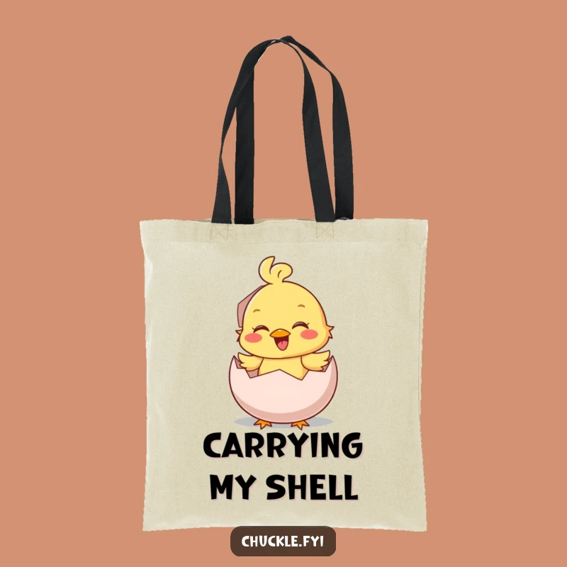 Funny Chick Hatching Chirp Tote Bag: Carry Your Joy, Ideal Funny Gift for Her