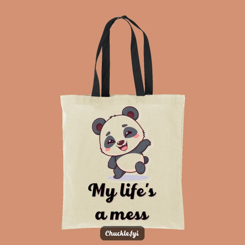 Funny Bumbling Panda Tote Bag: Carry Your Laughs in Style, Practical Humor