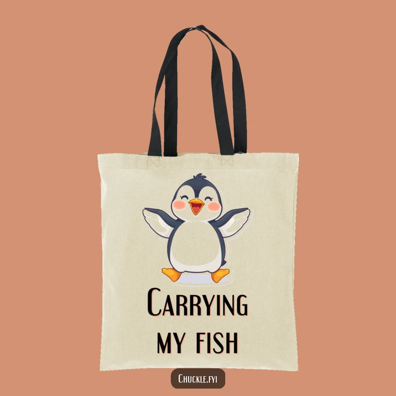 Funny Penguin Tote Bag: Eco-Friendly & Cute Cartoon Carry-All
